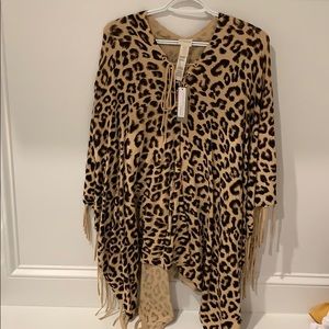 Chico’s leopard poncho